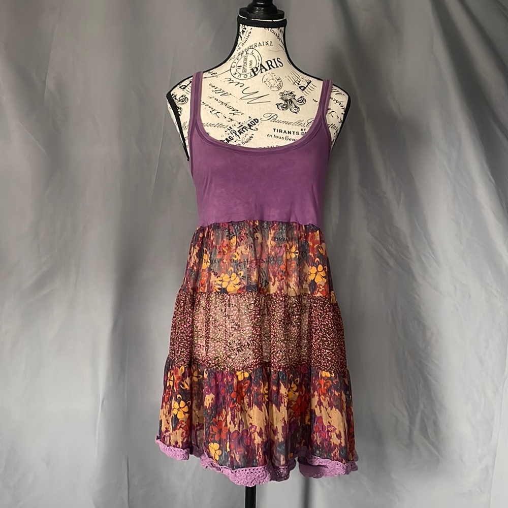 Summer of Love - Bohemian Floral Tiered Tunic | S